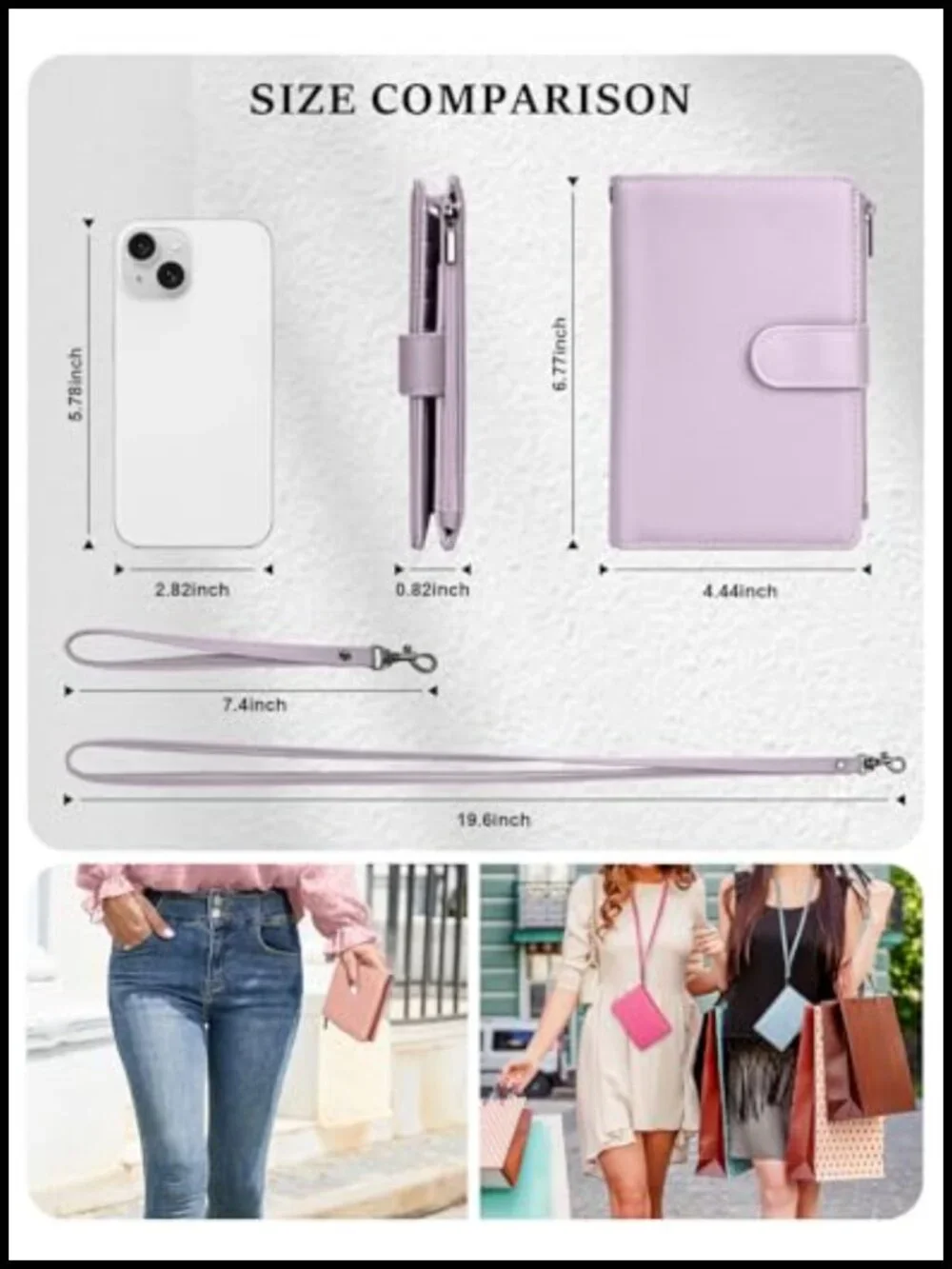 Large Capacity RFID Passport Holder Wallet PU Leather with Airtag Slot Travel